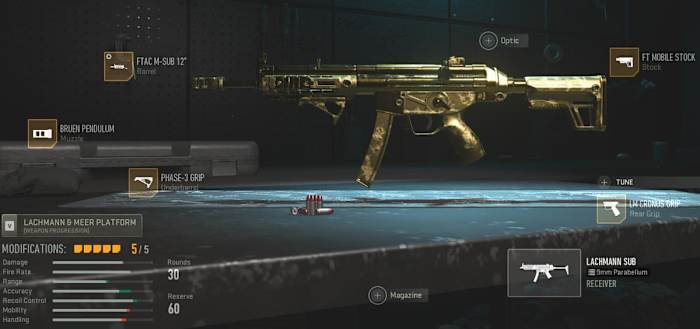 Best Lachmann Sub Build on Call of Duty Modern Warfare 2 (MW2)